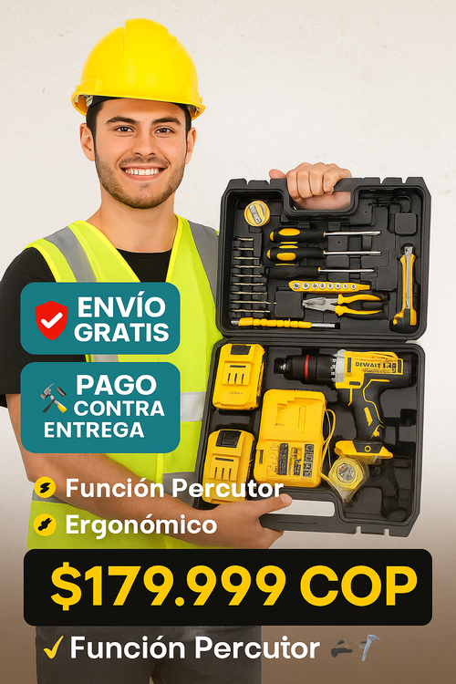 Taladro Dewalt 68v Con 35 Accesorios
