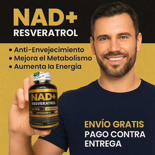 NAD+ RESVERATROL – Ultra Strength Liposomal 1500mg | Energía, Anti-envejecimiento y Bienestar Celular