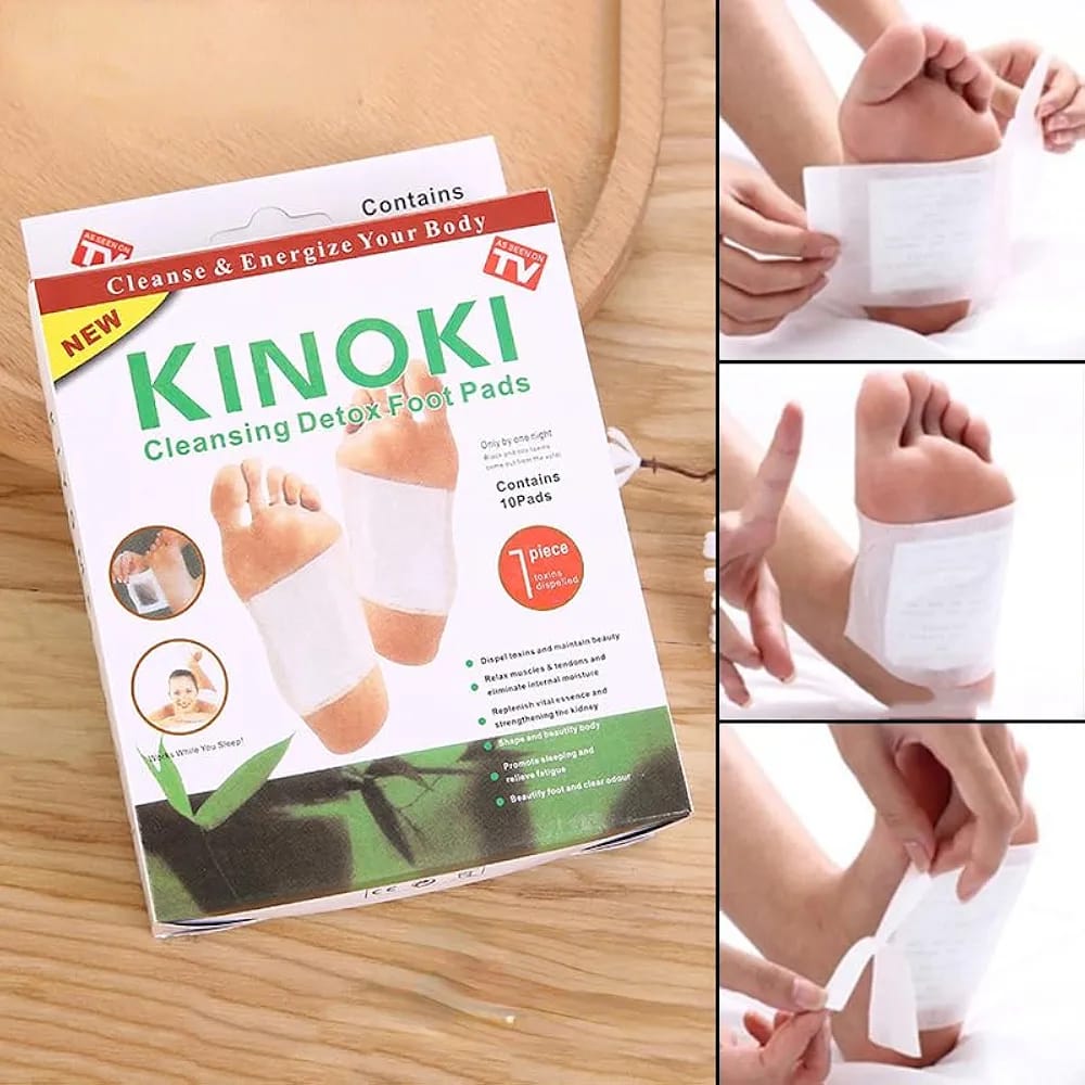 PARCHES DETOX KINOKI PARA PIES CAJA x 10