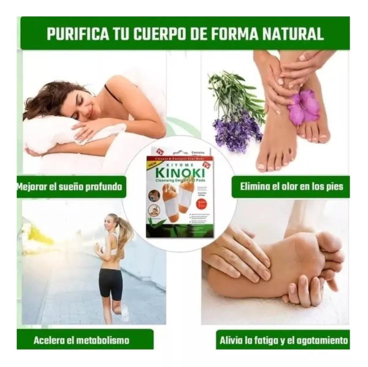 PARCHES DETOX KINOKI PARA PIES CAJA x 10