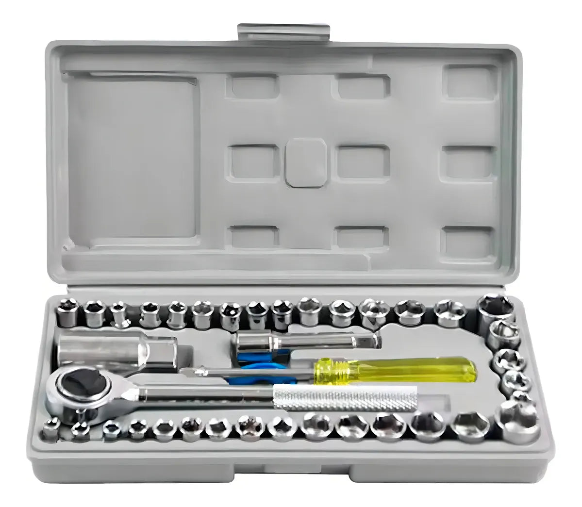 Gray helmet for bikers