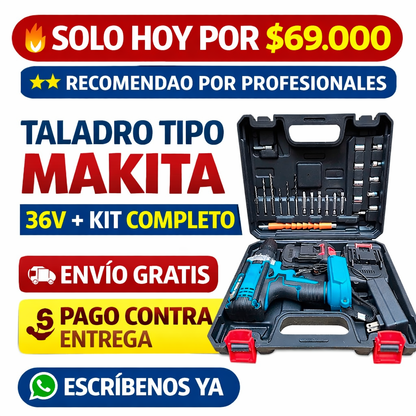 TALADRO 36V + KIT COMPLETO OFERTA UNICA