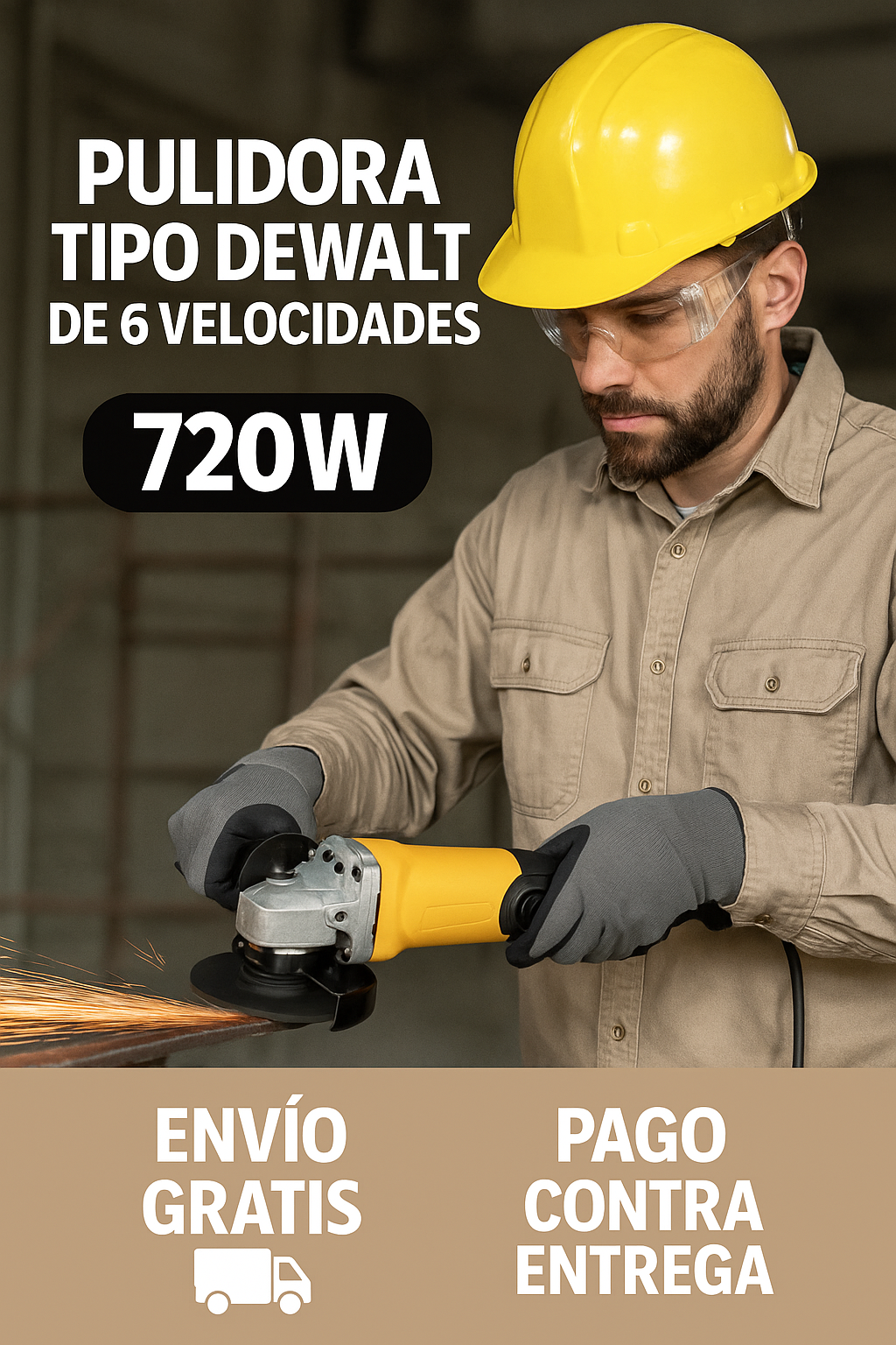 ⚡ PULIDORA TIPO DEWALT 720W • 6 VELOCIDADES • ENVÍO GRATIS