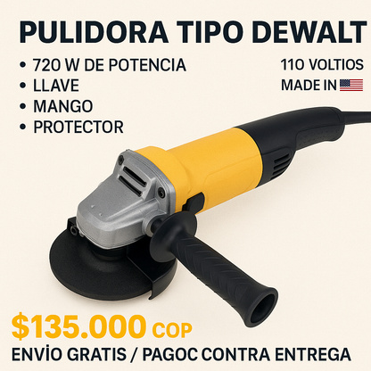 ⚡ PULIDORA TIPO DEWALT 720W • 6 VELOCIDADES • ENVÍO GRATIS