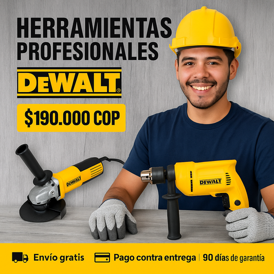Combo taladro y pulidora tipo DeWalt