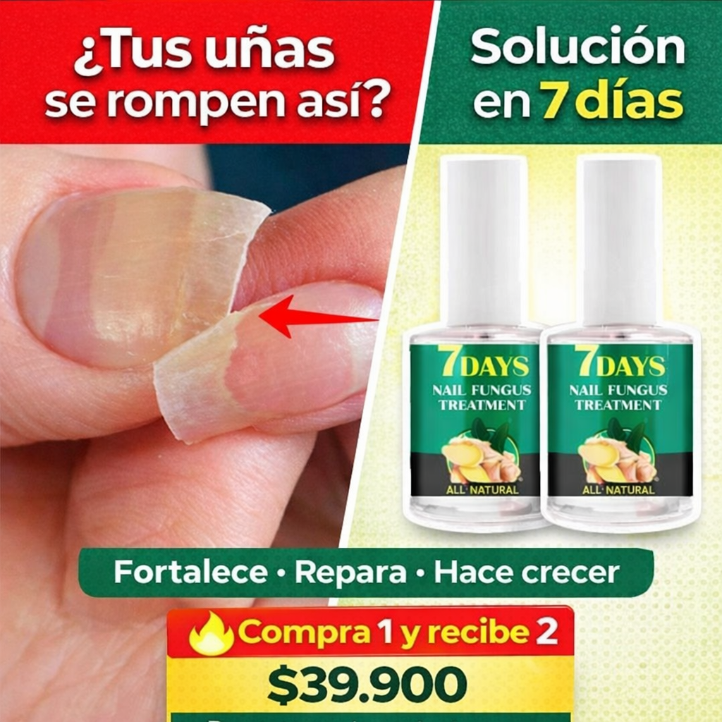 7 DAYS NAILS endurecedor de uñas Promocion 2x1