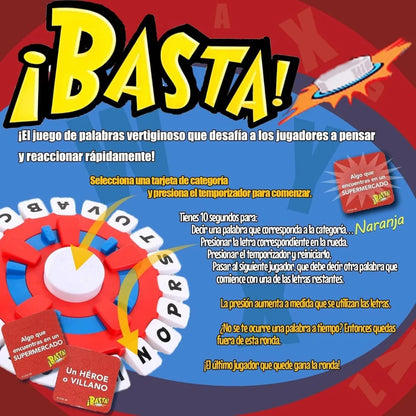 Juego de Mesa Interactivo Basta - Diversión Familiar con Envío Gratis y Pago Seguro