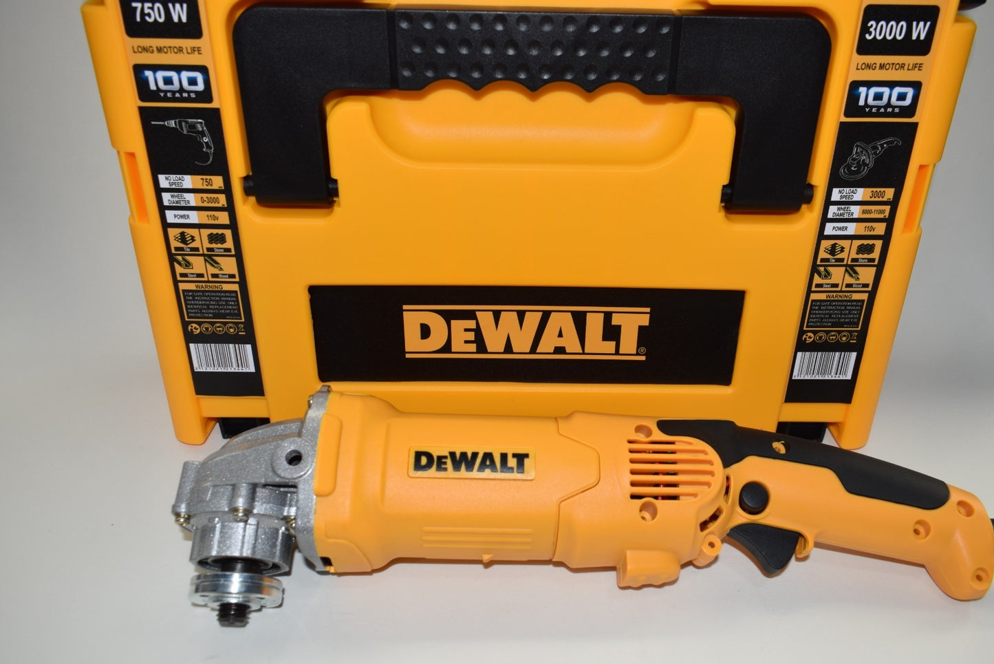 ⚡ Combo DEWALT Profesional – Taladro Percutor + Pulidora + Maletín
