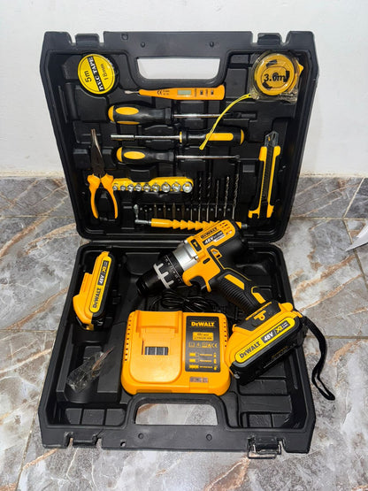 🔧 KIT DE TALADRO INALÁMBRICO 48V - 40 ACCESORIOS + MALETÍN - ESTILO DEWALT