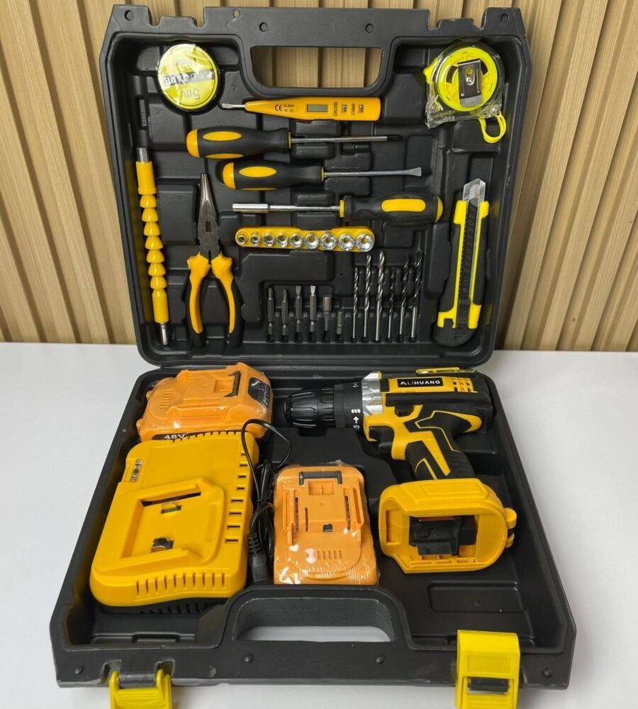 🔧 KIT DE TALADRO INALÁMBRICO 48V - 40 ACCESORIOS + MALETÍN - ESTILO DEWALT