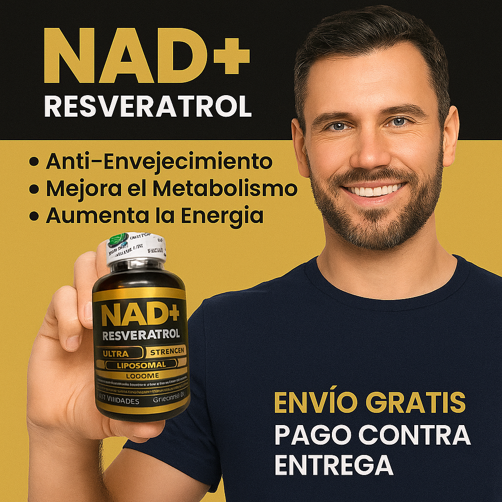 NAD+ RESVERATROL – Ultra Strength Liposomal 1500mg | Energía, Anti-envejecimiento y Bienestar Celular